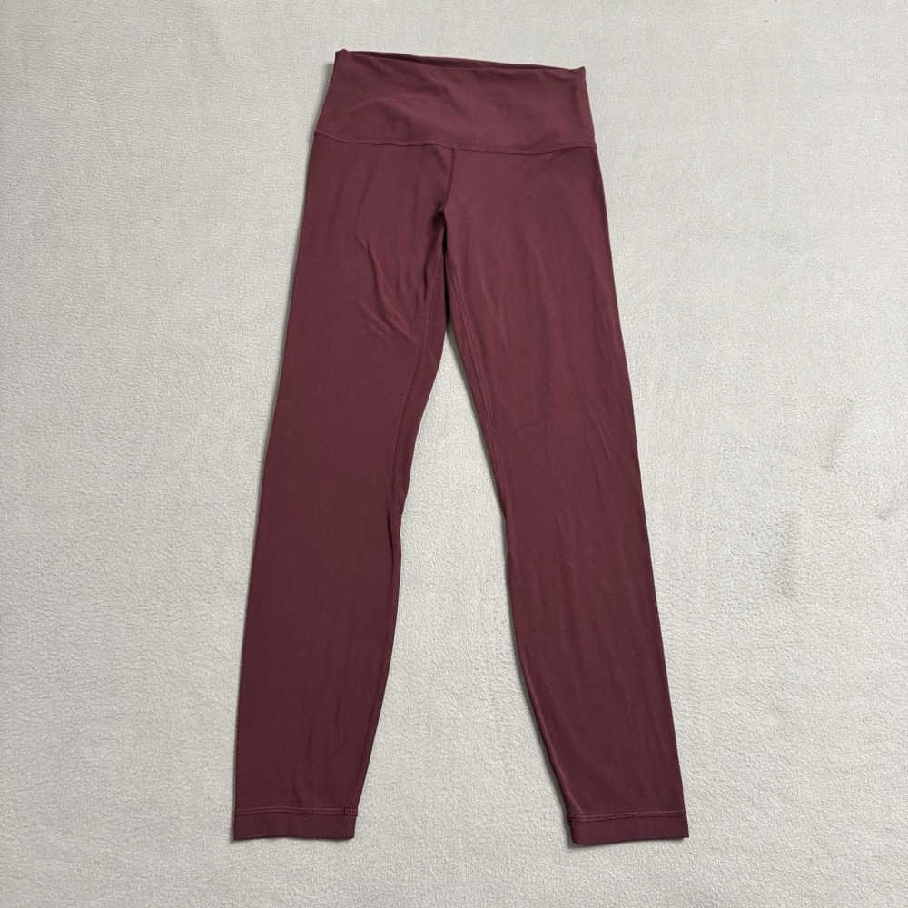 Lululemon Align‎ Pant Womens 6 Burguny 25 Yoga Athletic High Rise